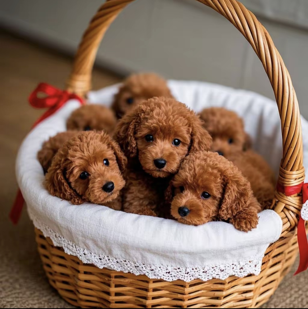 棕色泰迪幼犬 出窝计划 公母都有