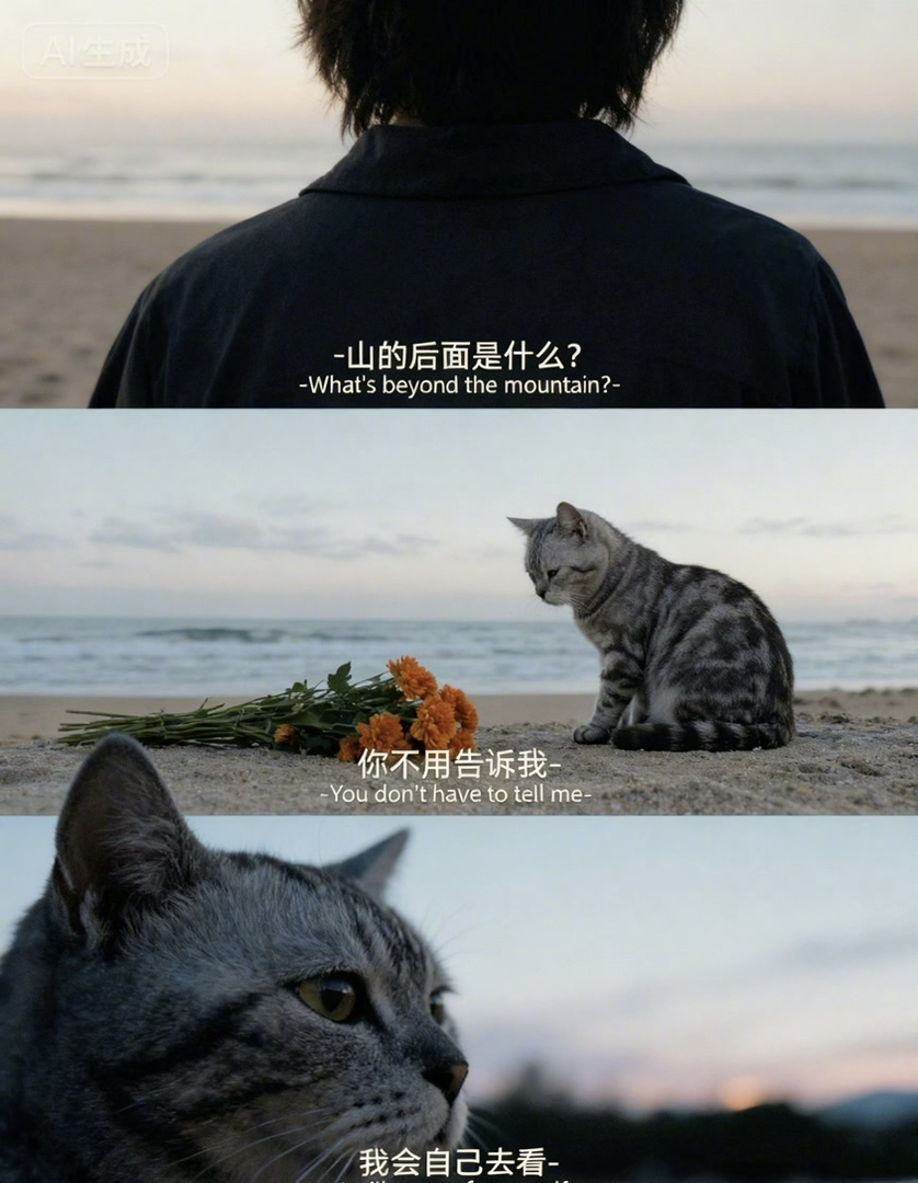 西安虎斑小猫小女孩